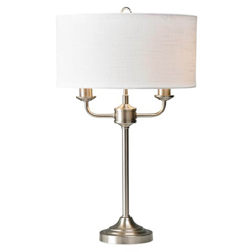 Lighting and Interiors Group Grantham Satin Nickel Table Lamp